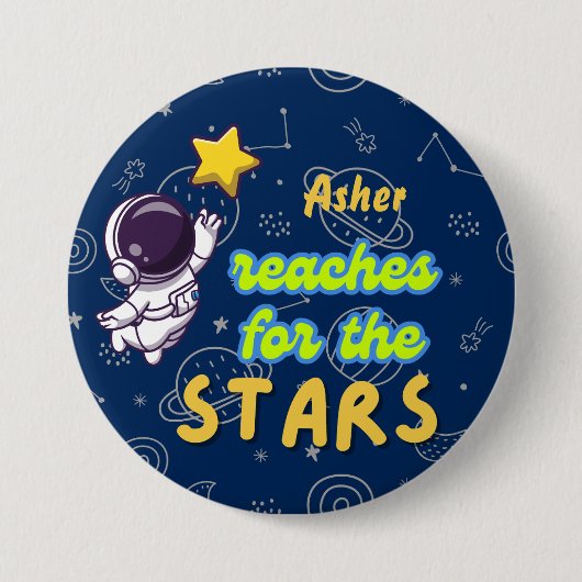 Personalisierter Blue Reach für die Sternennachwei Button (Vorderseite)