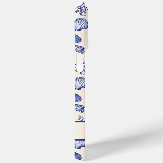 Personalisierter Blue Seashell Coastell Ocean Beac Case-Mate iPhone Hülle (Rückseite / Rechts)