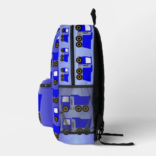 Personalisierter Blue Truck Bedruckter Rucksack (Rechts)