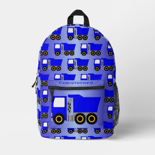 Personalisierter Blue Truck Bedruckter Rucksack (Vorderseite)