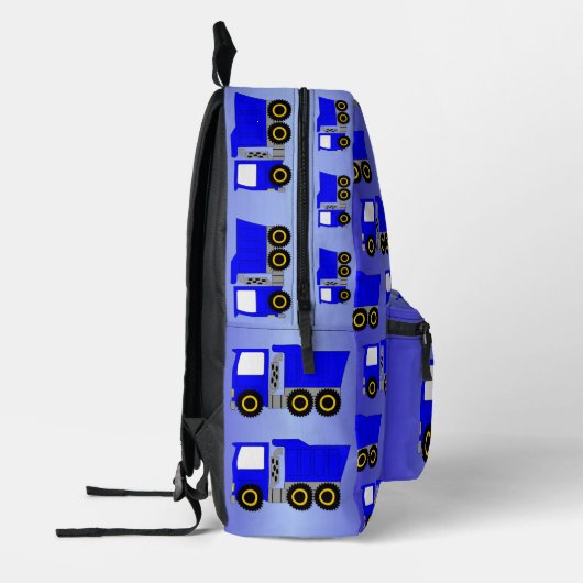 Personalisierter Blue Truck Bedruckter Rucksack (Links)