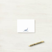 Personalisierter Blue Whale Post It Notes Post-it Klebezettel (Auf Schreibtisch)