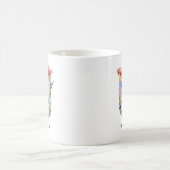 Personalisierter Blumen-Buchstaben-Becher Geburtst Kaffeetasse (Mittel)
