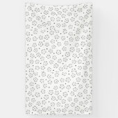 Personalisierter Blumen-Geburtstagsgeschenk-Ordner Banner (Vertikal)