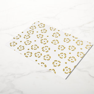 Personalisierter Blumen-Geburtstagsgeschenk-Ordner Folieneinladung