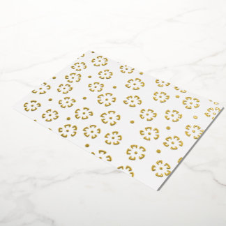 Personalisierter Blumen-Geburtstagsgeschenk-Ordner Folieneinladung