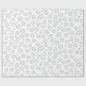 Personalisierter Blumen-Geburtstagsgeschenk-Ordner Geschenkpapier (Flach)