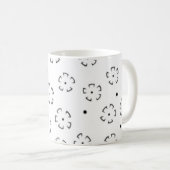 Personalisierter Blumen-Geburtstagsgeschenk-Ordner Kaffeetasse (VorderseiteRechts)