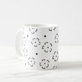Personalisierter Blumen-Geburtstagsgeschenk-Ordner Kaffeetasse (Vorderseite Links)
