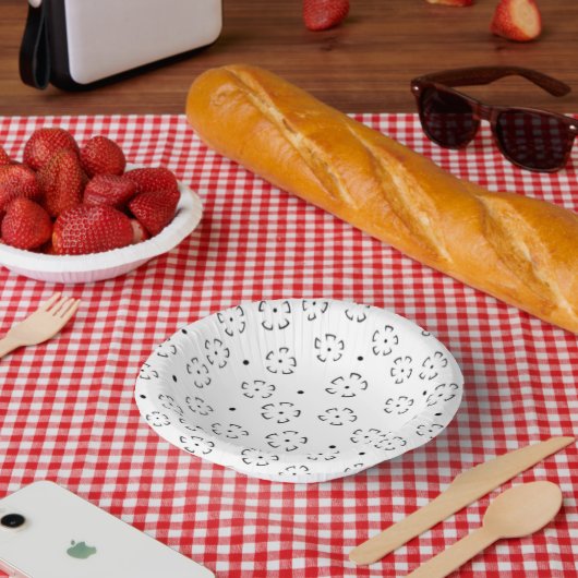 Personalisierter Blumen-Geburtstagsgeschenk-Ordner Pappteller (Picknick)