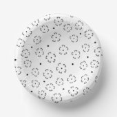 Personalisierter Blumen-Geburtstagsgeschenk-Ordner Pappteller (Vorderseite)