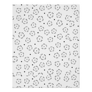 Personalisierter Blumen-Geburtstagsgeschenk-Ordner Poster