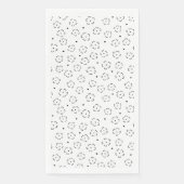 Personalisierter Blumen-Geburtstagsgeschenk-Ordner Serviette (Vorderseite)