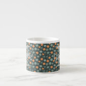 Personalisierter Blumen-Kaffeebecher Mini Espressotasse (Vorderseite)
