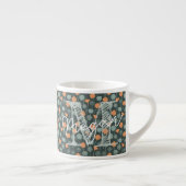 Personalisierter Blumen-Kaffeebecher Mini Espressotasse (Rechts)