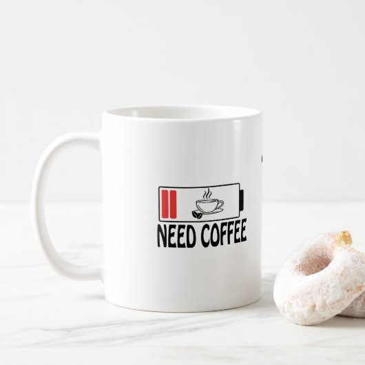 Personalisierter Blumen Keramik-Kaffeebecher  Kaffeetasse (Mit Donut)