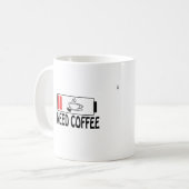 Personalisierter Blumen Keramik-Kaffeebecher  Kaffeetasse (Vorderseite Links)