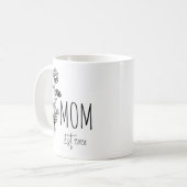 Personalisierter Blumen-Mutter-Becher für neue Müt Kaffeetasse (Vorderseite Links)