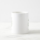 Personalisierter Blumen-Osterhase Kaffeetasse (Mittel)