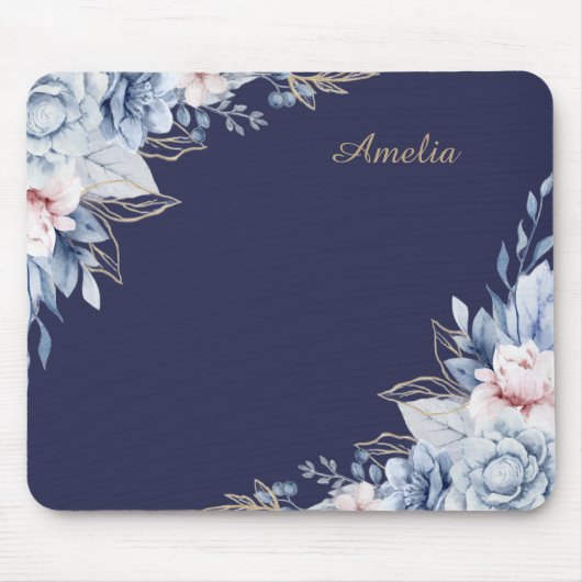 Personalisierter Blumen-Schreibtisch Mousepad (Vorne)