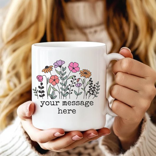 Personalisierter Blumen-Tasse-Geschenk für Sie ode Kaffeetasse