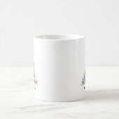 Personalisierter Blumenalphabet-Becher für ihre Mu Kaffeetasse (Mittel)