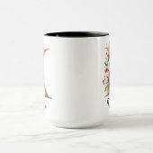 Personalisierter Blumenbecher als Geburtstags- ode Tasse (Zentrum)