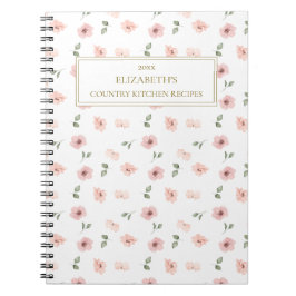Personalisierter Blumenbezug Rezepte Notizblock