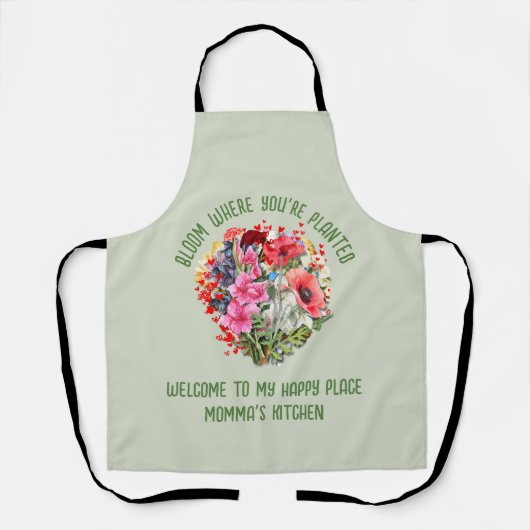 Personalisierter BlumenBLICK Schürze (Vorderseite)