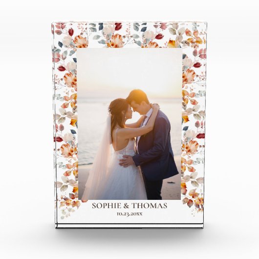 Personalisierter Blumenblock aus Foto (Vorderseite)