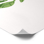Personalisierter Blumenbrief A mit orangen Blume Poster (Ecke)