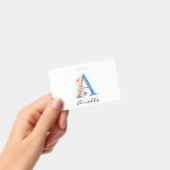 Personalisierter Blumenbrief A monogramm Ausweis (Handheld)