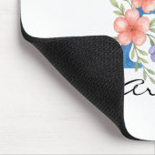 Personalisierter Blumenbrief A monogramm Mousepad (Ecke)