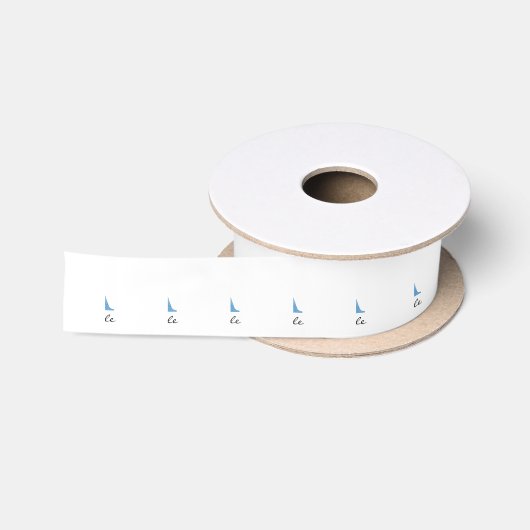 Personalisierter Blumenbrief A monogramm Satinband (Spule)