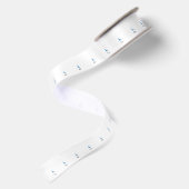 Personalisierter Blumenbrief A monogramm Satinband (Rückseite)