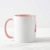 Personalisierter Blumenbuchstabe A Becher / elegan Tasse (Links)