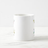 Personalisierter Blumenbuchstaben-Mug als Abschlus Kaffeetasse (Mittel)