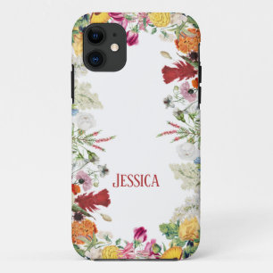 Personalisierter Blumengarten Bunte Blumen Case-Mate iPhone Hülle