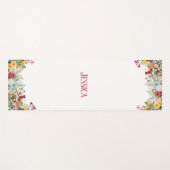 Personalisierter Blumengarten Farbige Blume Yogamatte (Vorderseite (Horizontal))