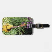Personalisierter Blumengarten Mandolin und Iris Gepäckanhänger (Vorderseite horizontal)