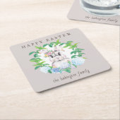 Personalisierter Blumengarten Rechteckiger Pappuntersetzer (angewinkelt)