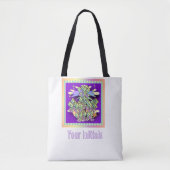 Personalisierter Blumengarten  Tasche (Vorderseite)