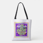 Personalisierter Blumengarten Tasche (Rückseite)