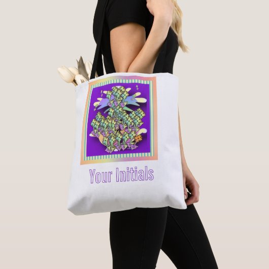 Personalisierter Blumengarten Tasche (Von Nahem)