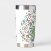 Personalisierter Blumenhain Thermobecher (Rückseite)