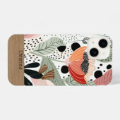 Personalisierter Blumenhandy iPhone Hülle (Rückseite (Horizontal))