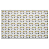 Personalisierter Blumenhochzeitsstoff mit Monogram Stoff (Fat Quarter (45,7 x 55,9 cm))