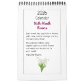 Personalisierter Blumenillustrationskalender Kalender (Titelbild)