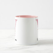 Personalisierter Blumeninitial-Namensbecher Mutter Tasse (Zentrum)