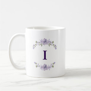 Personalisierter Blumeninitial-Tasse   Geschenk fü Kaffeetasse